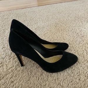 Suead black heels